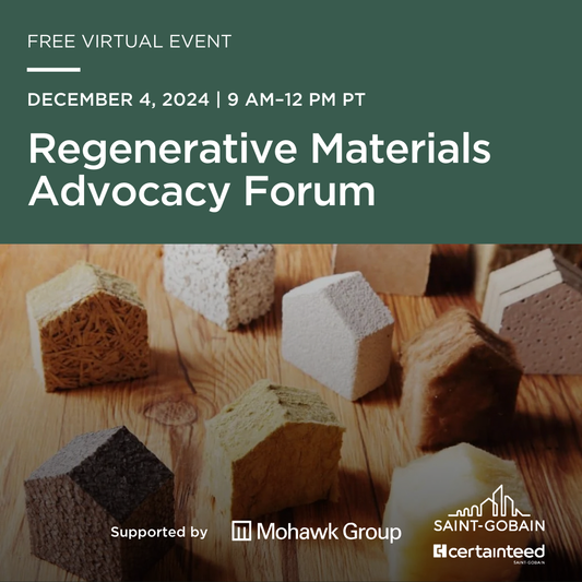 Regenerative Materials Advocacy Forum 2024